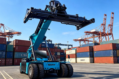45T Electric Reach Stacker | C45E3A (battery-swap)